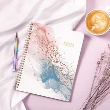 Planner 2025-2025 Planner Weekly and Monthly from Jan. 2025 to Dec.2025, 8" x 9.8", 2025 Planner with Flexible Cover, Large Daily Blocks