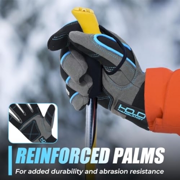 HANDLANDY Waterproof Winter Gloves for Men Women Touchscreen