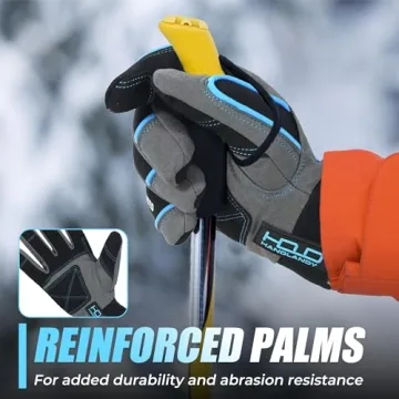 HANDLANDY Waterproof Winter Gloves for Men Women Touchscreen