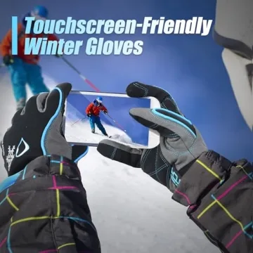 HANDLANDY Waterproof Winter Gloves for Men Women Touchscreen