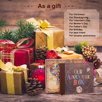 Scrapbook Photo Album for Couples - Adventure Book