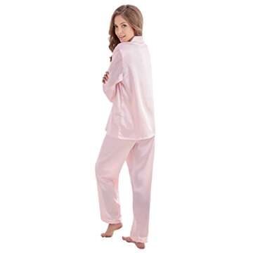 Elegant TONY & CANDICE Women's Satin Pajama Set