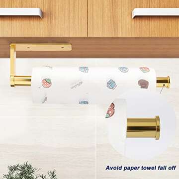 Durable Gold Paper Towel Holder for Modern Kitchens