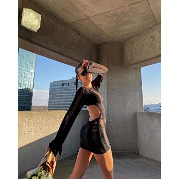 Stylish Argeousgor Women's Y2k Knitted Dress