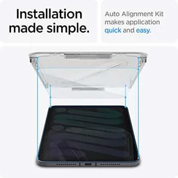 Spigen Tempered Glass Screen Protector [GlasTR EZ Fit] Designed for iPad Mini (2024 7th Generation A17 Pro / 2021 6th Generation) [Case-Friendly]
