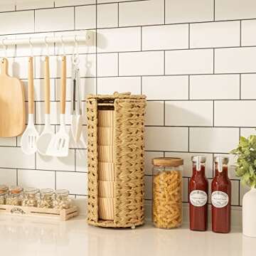 GRANNY SAYS Toilet Paper Storage Stand, Toilet Paper Holder Stand with Storage, Bathroom Tissue Holder, Freestanding Toilet Roll Holder Stand, Waterproof Toilet Paper Organizer for Bathroom