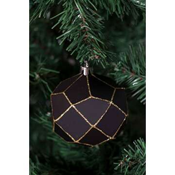 Clever Creations Shatterproof Rhombus Ornament Set - 4 Pack