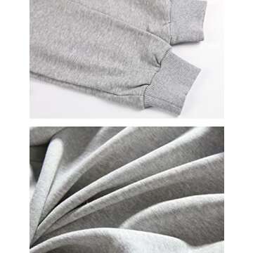 Hooever Womens Cute Workout Cropped Zip Up Drawstring Hoodie Sweatshirt Jacket (Grey, S)