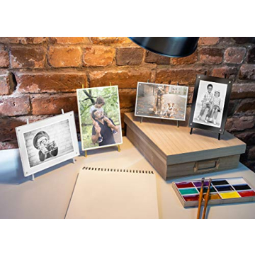 Isaac Jacobs 4x6 Gold Magnetic Acrylic Frame for Memories