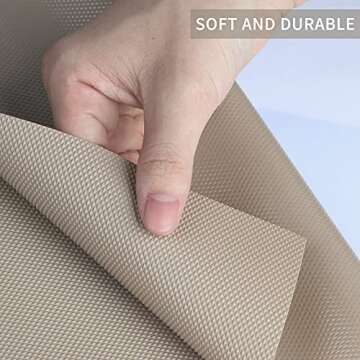 Kitchen Shelf Liner Drawer Liners, Non-Adhesive Refrigerator Liners Waterproof Fridge Mats with Stro...