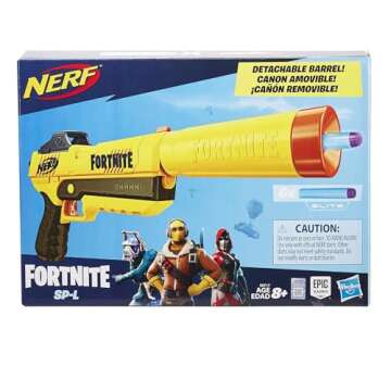 NERF Fortnite SP-L Elite Dart Blaster with Detachable Barrel & 6 Dart Pack