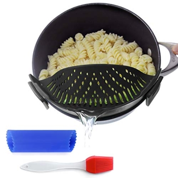 Multi-Purpose Clip-On Kitchen Food Strainer Set