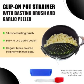 Multi-Purpose Clip-On Kitchen Food Strainer Set