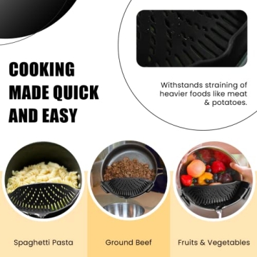 Multi-Purpose Clip-On Kitchen Food Strainer Set