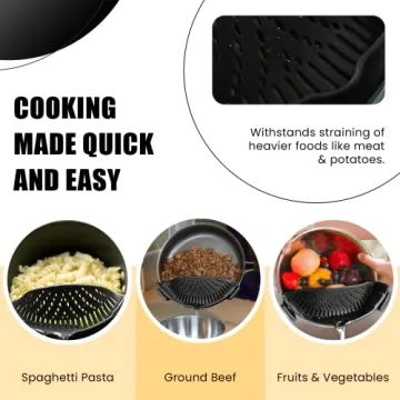 Multi-Purpose Clip-On Kitchen Food Strainer Set