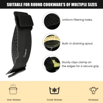 Multi-Purpose Clip-On Kitchen Food Strainer Set