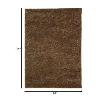 SAFAVIEH Tribeca Collection Area Rug - 8' x 10', Coco Latte, Hand-Knotted Wool, Ideal for High Traff...