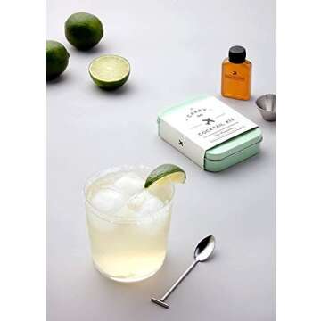 W&P Craft Margarita Cocktail Kit, Mini Portable Carry On Travel Cocktail Kit, Great Gifts for Him or Her, 1 Pack