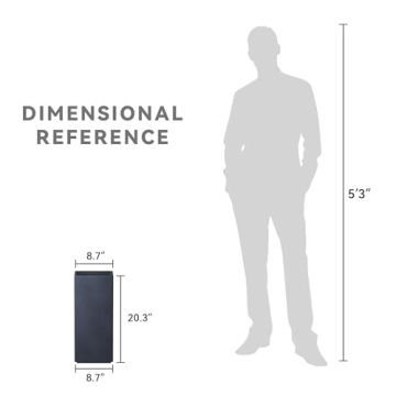 Kante 20.3" Tall Rectangular Concrete Planter for Home