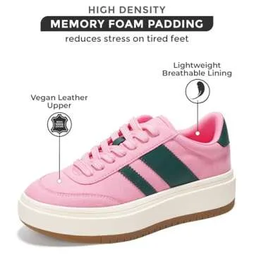 Project Cloud Sneakers for Women - Lace Up Women's Fashion Sneakers Memory Foam Insole Womens Sneake...