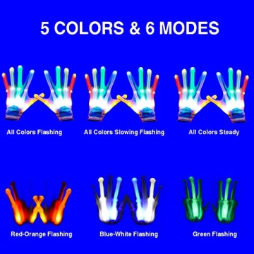 GLEDLOVES Glow-in-the-Dark LED Gloves for Kids