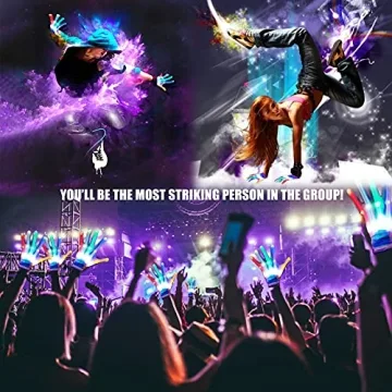 GLEDLOVES Glow-in-the-Dark LED Gloves for Kids