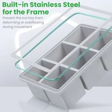 Large Ice Cube Tray 2-Pack for Whiskey Cocktails