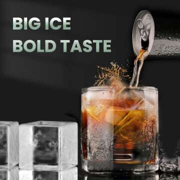 Large Ice Cube Tray 2-Pack for Whiskey Cocktails