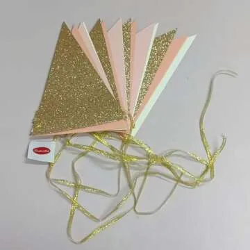 Rose Gold Triangle Garland for Weddings and Showers