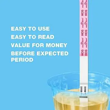 Easy@Home Ovulation & Pregnancy Test Strips Kit: 25 Ovulation Tests 10 Pregnancy Tests & 35 Large Urine Cups - Powered by Premom Ovulation APP | 25LH + 10HCG + 35 Urine Cups