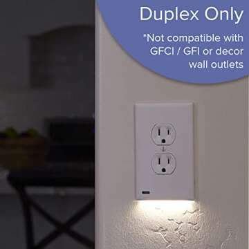 10 Pack - SnapPower GuideLight 2 [For Duplex Outlets] - Replaces Plug-In Night Light - Electrical Re...