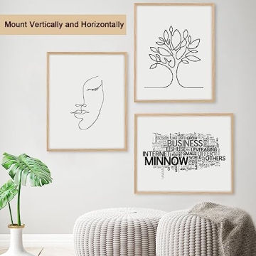 Puthiac 12x16 Oak Wood Frame for Photos & Art