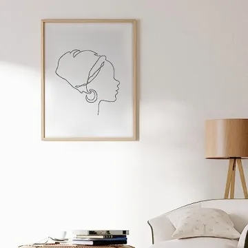 Puthiac 12x16 Oak Wood Frame for Photos & Art