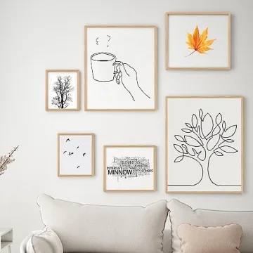 Puthiac 12x16 Oak Wood Frame for Photos & Art