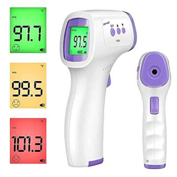 Forehead Infrared Thermometer for Adults, Non Contact Infrared Baby Thermometer for Fever, Body Ther...