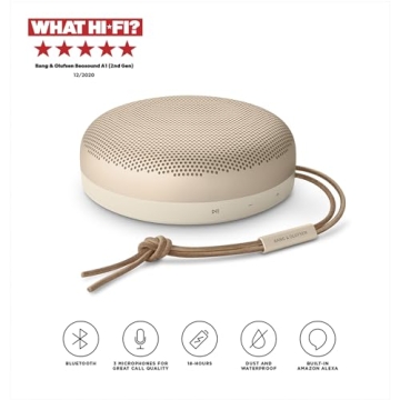B&O Beosound A1 2nd Gen Bluetooth Speaker - Waterproof, Portable