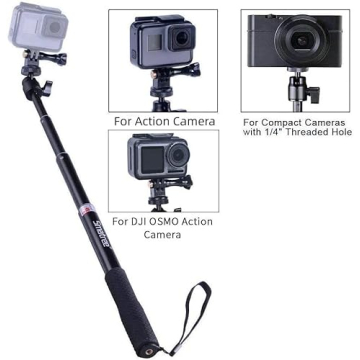 Smatree Extendable Selfie Stick for GoPro and Action Cameras