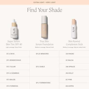 ILIA - Skin Rewind Complexion Stick - Foundation + Concealer + Skincare | Non-Toxic, Vegan, Cruelty-Free, Clean Makeup (4N - Holly, 0.35 oz | 10 g)