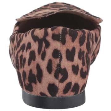 Amazon Essentials Women's Loafer Flat, Rose Leopard, 12