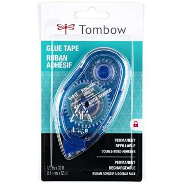 Tombow 62106 MONO Permanent Adhesive Applicator. Easy to Use Tape Runner for Strong, Instant Bond.