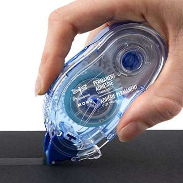 Tombow 62106 MONO Permanent Adhesive Applicator. Easy to Use Tape Runner for Strong, Instant Bond.