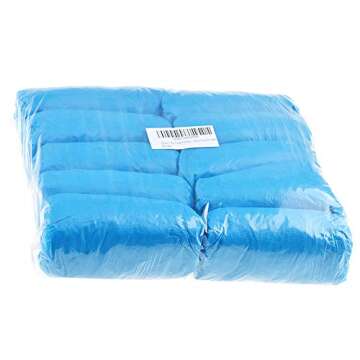 Dssiy 100 Pack Disposable Hygienic Boot & Shoe Covers 100 pack(50 Pairs)|Waterproof Slip Resistant N...