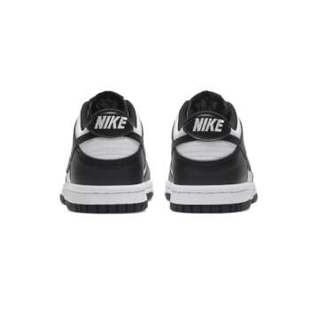 Nike Boy's Dunk Low (Big Kid) White/Black/White 7 Big Kid M