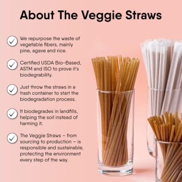 Biodegradable Veggie Straws Eco-Friendly Drinking Straws