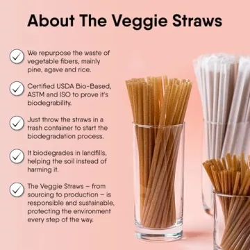 Biodegradable Veggie Straws Eco-Friendly Drinking Straws