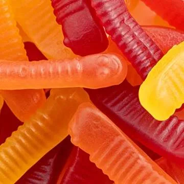 Surf Sweets Gummy Worms, Made with Organic Cane Sugar and Organic Fruit Juice, Gluten Free, Nut-Free, Vegetarian and No Artificial Colors or Flavors, 2.75 oz (Pack of 12)