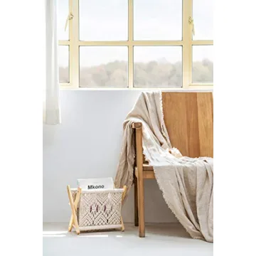 Stylish Mkono Macrame Rack for Books and More