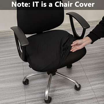 Melaluxe Stretchable Computer Chair Covers - Elegant & Protective Slipcovers