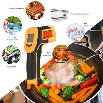 Infrared Thermometer with Laser - Accurate & Safe Measurement