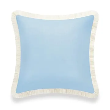 Hofdeco Coastal Pillow Cover 20x20 Water Resistant Baby Blue